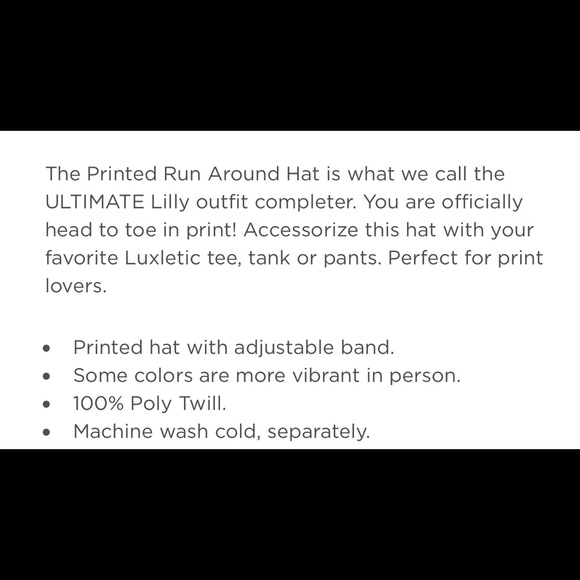 ๐ Lilly Pulitzer Run Around Hat โค๏ธ DC - Picture 12 of 13
